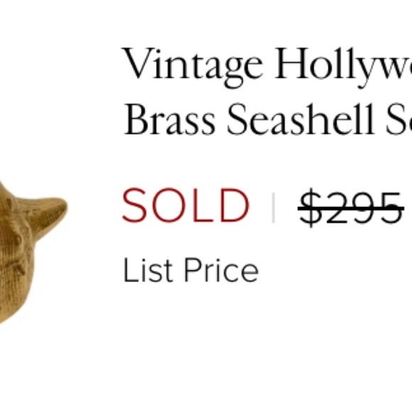 Vintage Brass Conch Shell Sculpture Home Decor Coastal Grandma Boho Paperweight - Picture 8 of 8